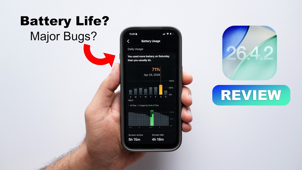 iOS 26.4.2 Review | Watch This Before You Update! Bugs, Battery Life ...