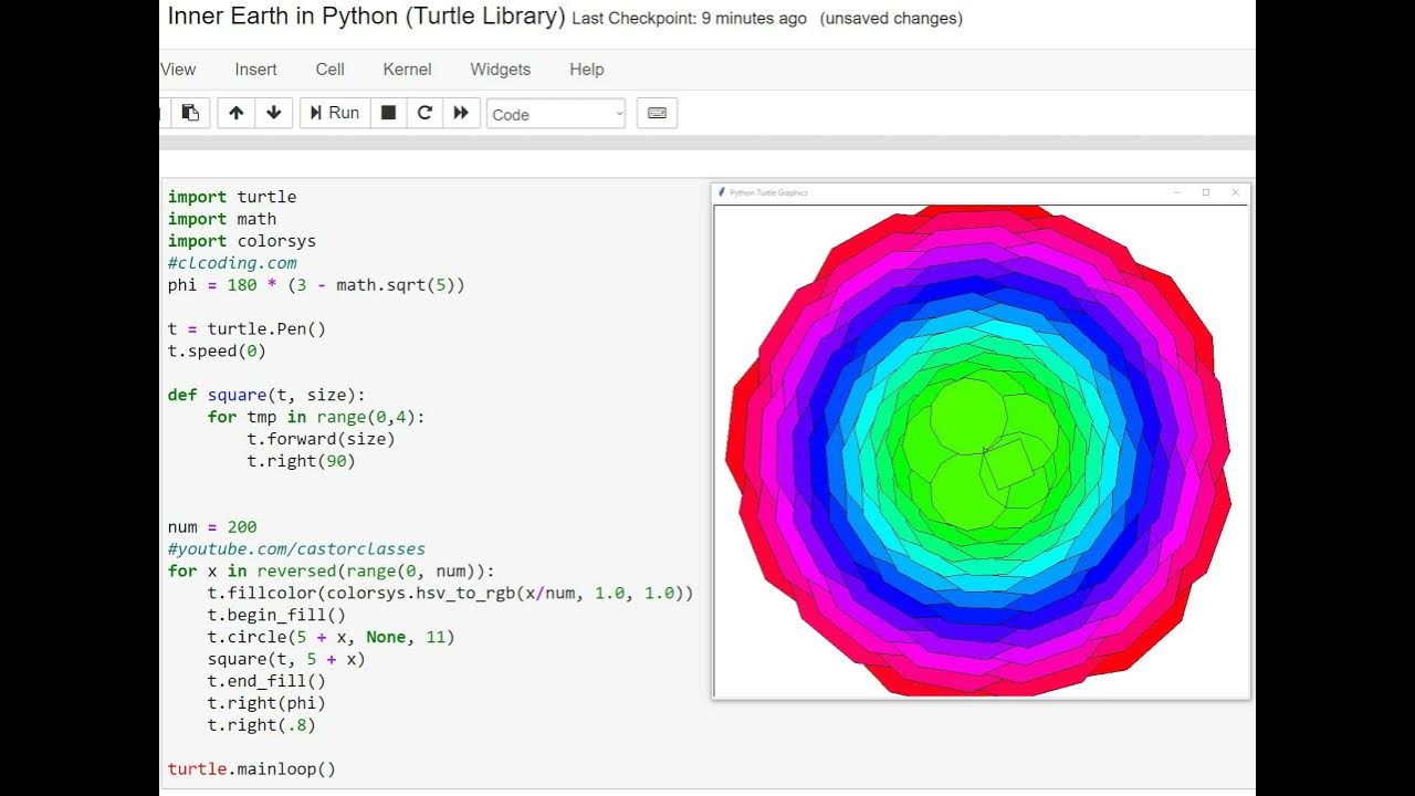 Inner Earth in Python (Turtle Library) - YouTube