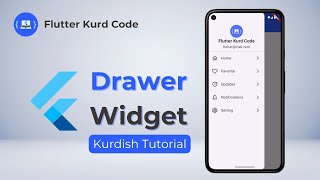 Flutter Drawer Widget🚀 - Kurdish Tutorial | فێرکاری فڵەتەر بە کوردی