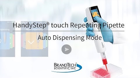 HandyStep touch Repeating Pipette -  The Auto Dispensing Mode