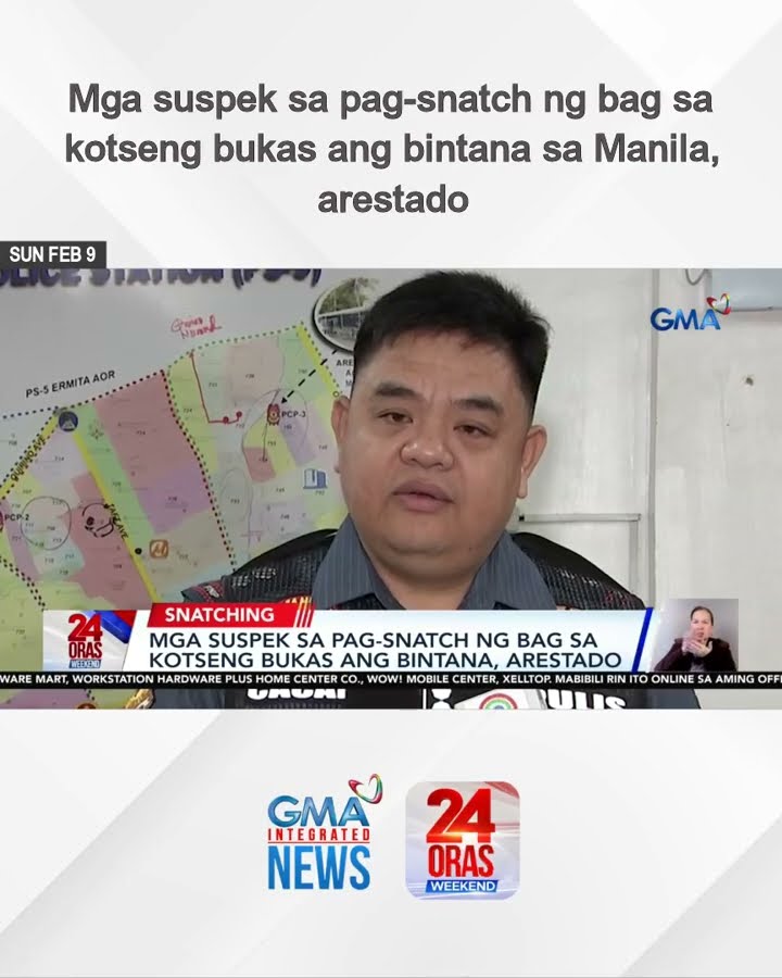 Mga suspek sa pag-snatch ng bag sa kotseng bukas ang bintana sa Manila, arestado | 24 Oras Weekend