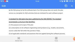 Software Engineering - SQA plan - R.Ramkumar