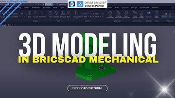 Create 3D Model using Direct Modeling in BricsCAD Mechanical | BricsCAD Tutorial | Excel Design