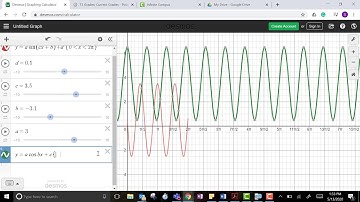 Graphing Trig on Desmos and Graphing Calc :)