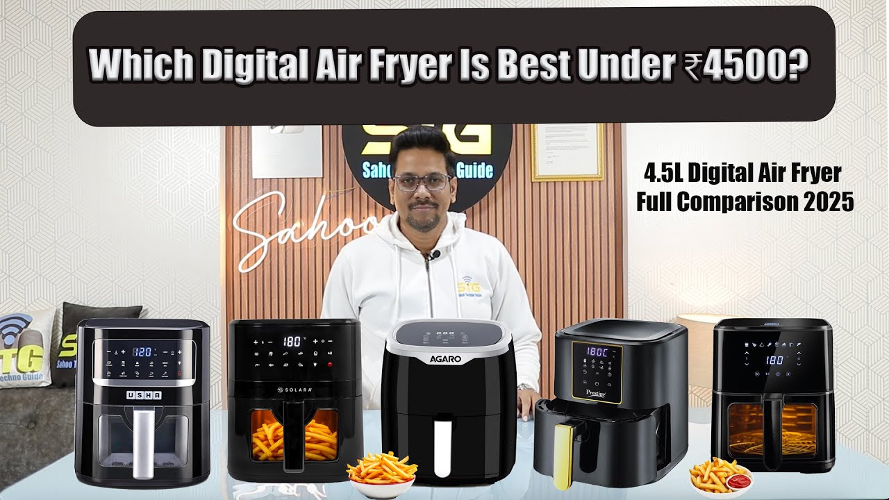 Which Digital Air Fryer Is Best Under ₹4500? 4·5L Digital Air Fryer Full Comparison 2025 🔥🔥