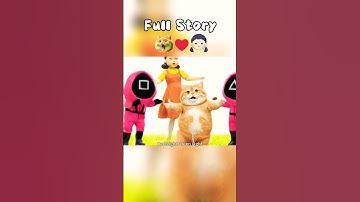 Cat and the Squid Game Doll (Full Story) #cutecat #funny #squidgame2