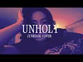 Unholy | Jungkook Cover |  Lyrics | Watch Full Video On My YouTube channel #shorts #jungkook #unholy