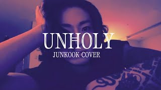 Unholy | Jungkook Cover |  Lyrics | Watch Full Video On My YouTube channel #shorts #jungkook #unholy Resimi
