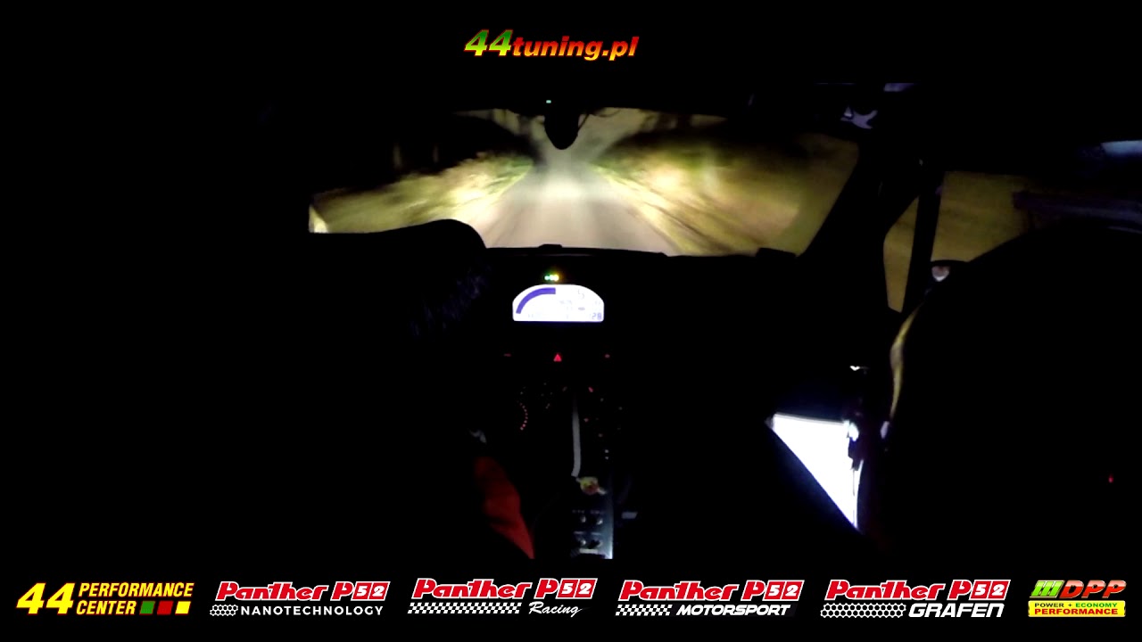 44tuning.pl Rally Team nocny onboard Rajd Dolnośląski 2016 - OS 5 Boboszów Abarth 500 Open 2WD