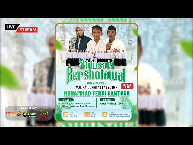 Live Sidosari Bersholawat I Habib Ali Bin Yahya Al Habsyi I KH. Khamim Sulistiyanto I 01 Juni 2024 class=