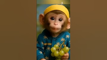 Monkey eating grapes 🍇 and smile 😊#funny#shorts #shortvideo