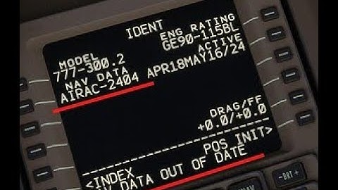 Manually Updating NavData for PMDG 777