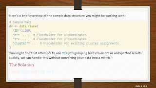 How to Run DBSCAN Against Grouped Coordinates in R