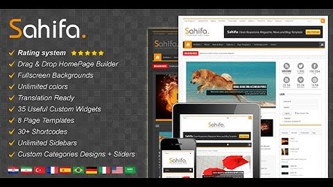 customize wp theme sahifa