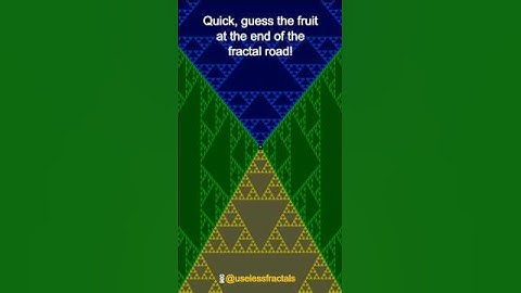 Quick guess the fruit at the end of the fractal road!