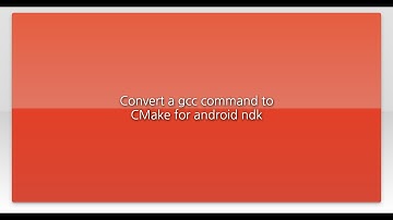 Convert a gcc command to CMake for android ndk