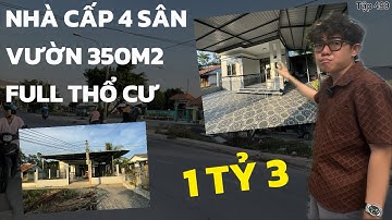 Bán nhà cấp 4 sân vườn 350m2 full thổ cư chỉ 1 tỷ 3 | Gần Huyện lộ 24, Tân Chánh, Long An