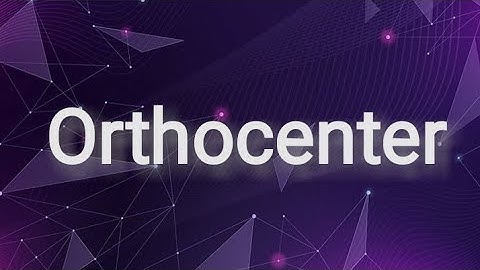 Orthocenter|Straight Lines |Co-ordinate Geometry