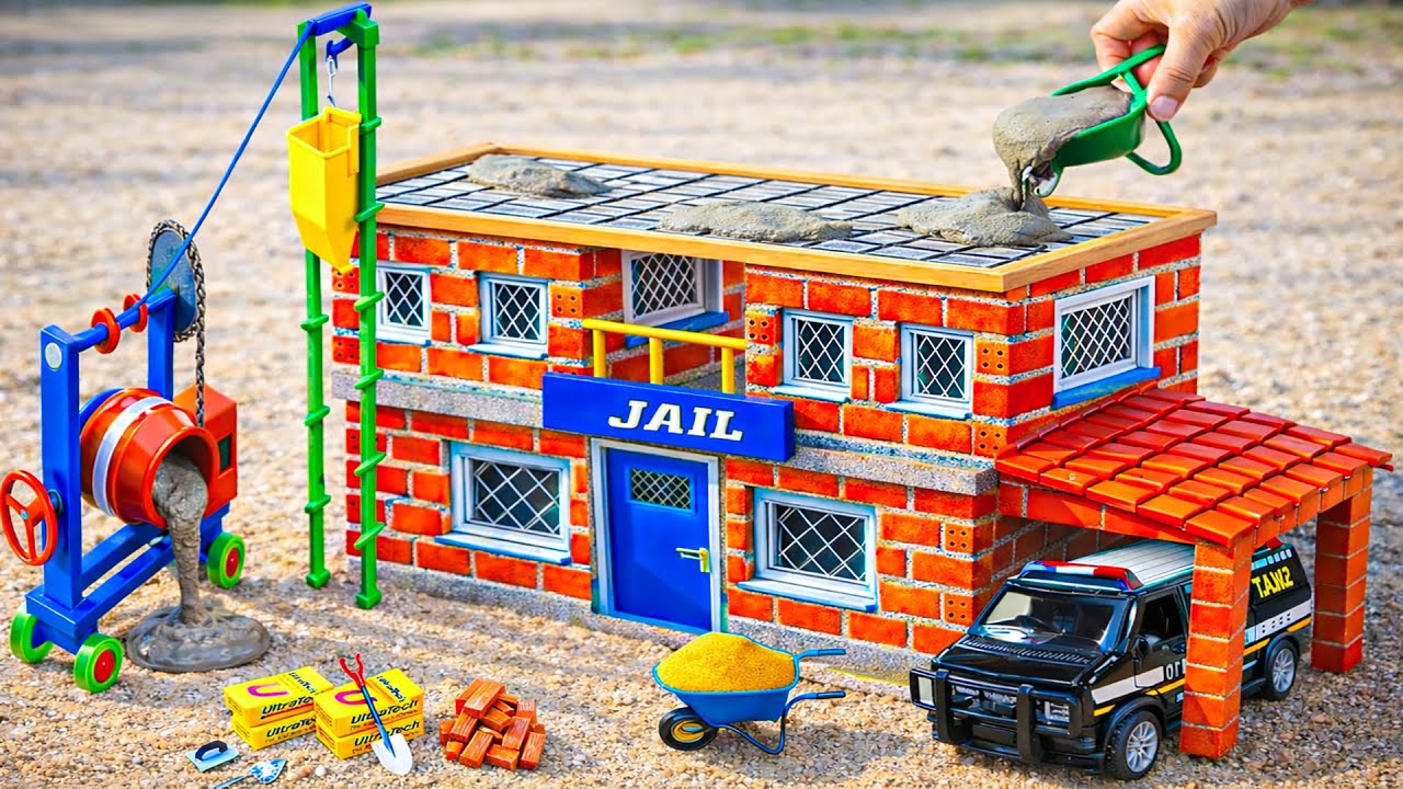 Thief Caused Jail Fire - Building a Modern 2-Story Fireproof Jail With Bricks and Cement