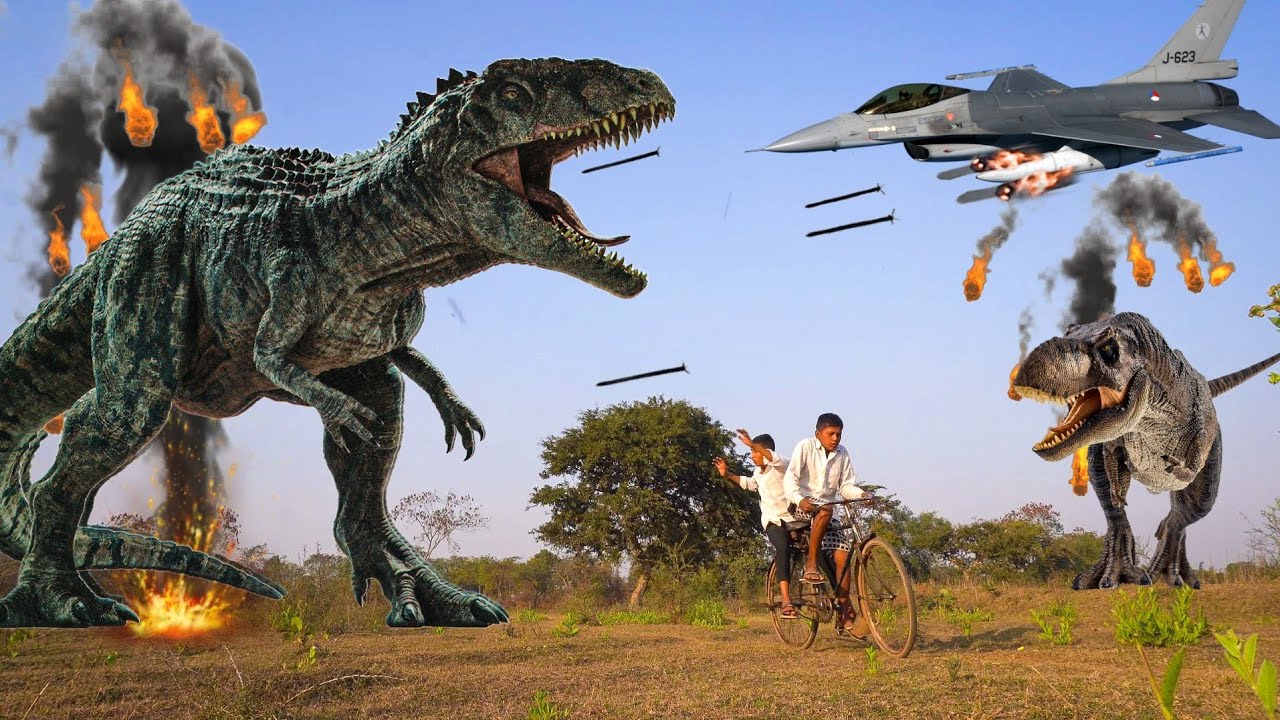 T-Rex Chase - Part 2 - Jurassic World Fan Movie || डायनासोर का आतंक ||