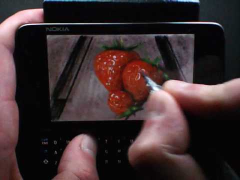 MyPaint for Nokia N900 | Strawberries | Tone's Bru...
