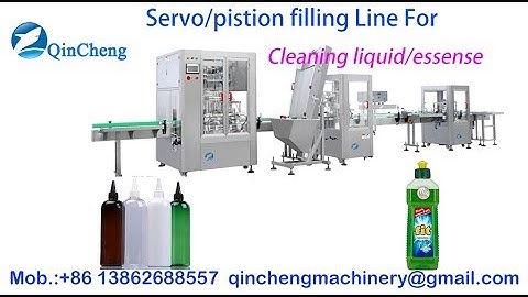 automatic servo control piston cylinder filling machine line for clean essence filler and caper