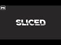 how to make cool text in photoshop | sliced text