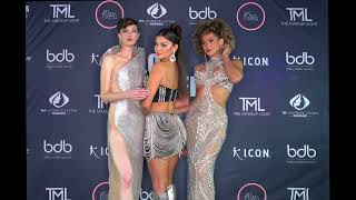 Andrea Kiara & Haley Pose In Designer At Art Hearts Fashion La Fashion Week