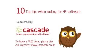 10 Top tips when looking for HR software screenshot 2
