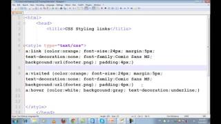 CSS3 In Urdu Part  13 Styling Links