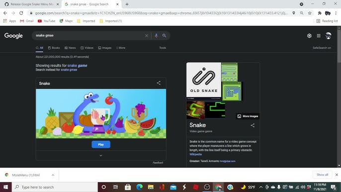 Como usar mods no Google Snake Game - Moyens I/O