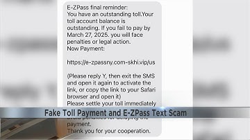Beware of fake toll payment and E-ZPass text scam