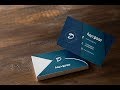 تصميم كرت شخصي بالتفصيل وقابل للطباعة business card 2018