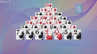 How to Play Climbing Pyramid Solitaire screenshot 1
