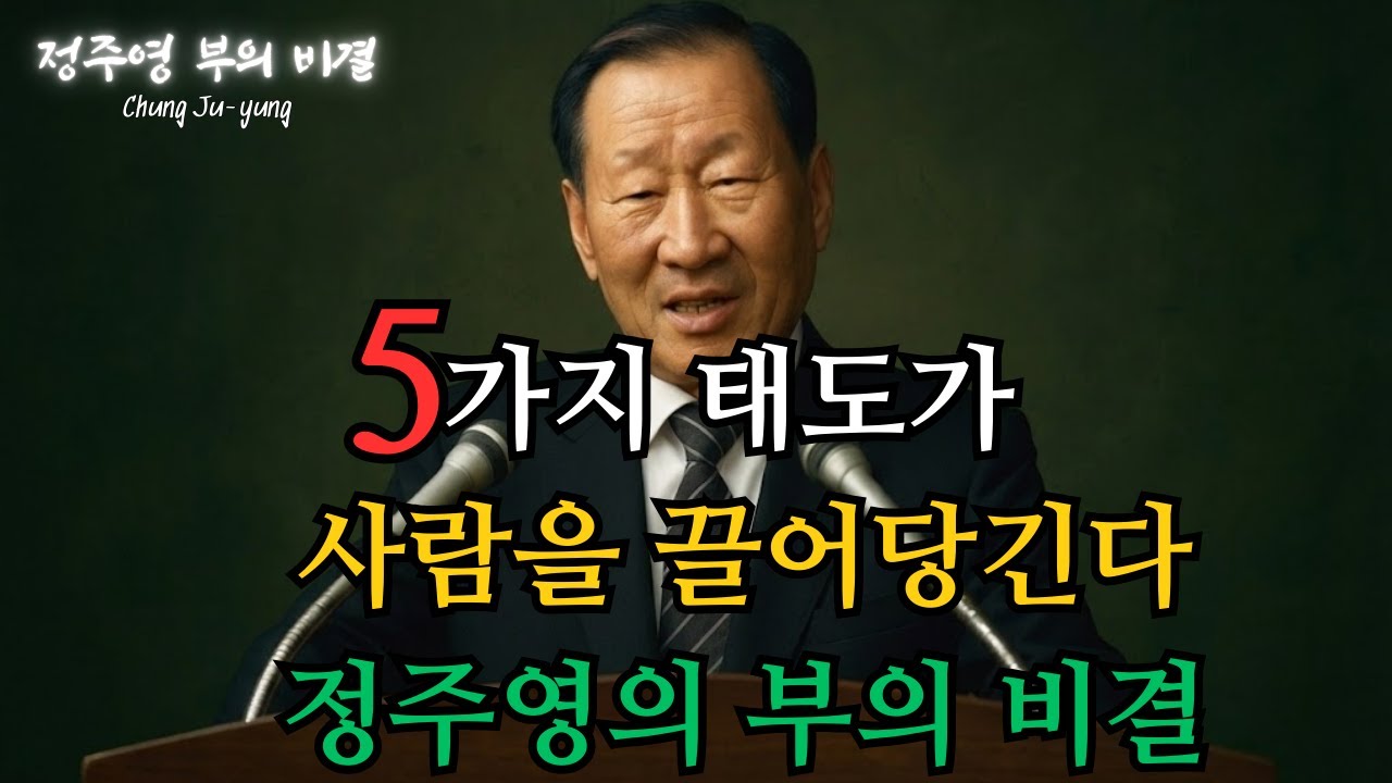 사람을 끌어당기는 리더의 5가지 태도｜신뢰는 말이 아니라 행동에서 태어난다｜정주영 명언｜정주영 부의 비결