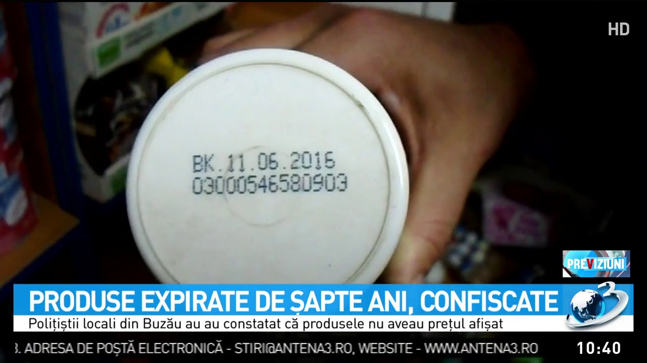 Produse expirate de șapte ani, confiscate