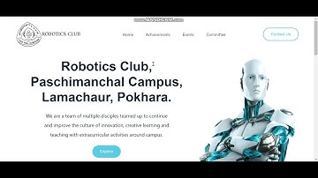 Landing Page for Robotics Club using Next.js & Tailwind CSS