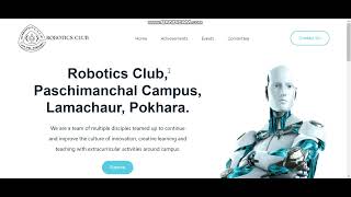 Landing Page for Robotics Club using Next.js & Tailwind CSS