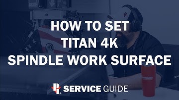 How to Set Titan 4K Spindle Work Surface | CNC Routers Service