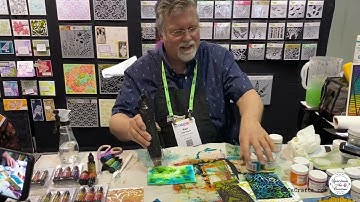 Stencil Butter Techniques TCW Live Demo Creativation Namta #SpectrumArtCreations