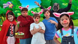  Chapeuzinho Vermelho, Os Três Porquinhos e o Lobo Mau - Clássicos com Maria Clara e JP 