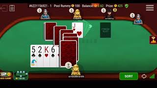 Junglee Rummy Live 🔴 100 rs / 101 Pool Rummy 😔 loss 😔 screenshot 4