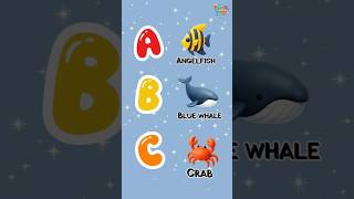 ABC Sea Animals Song (A-H) 🐬 | Sea Animals Alphabet Song | #kidslearning #abcd #shorts #kidsvideos
