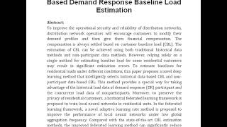 Adaptive Horizontal Federated Learning Based Demand Response Baseline Load Estimation