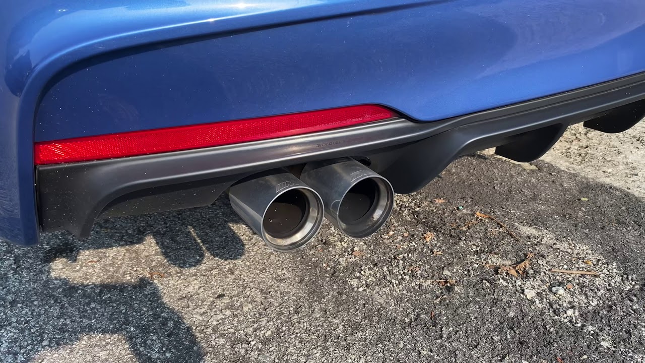 BMW 330i M Performance exhaust installed, Cold Start!!! - YouTube