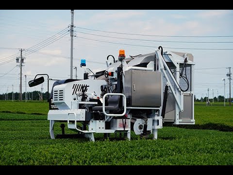 テラダのスマート農業 ロボット茶摘採機 - YouTube