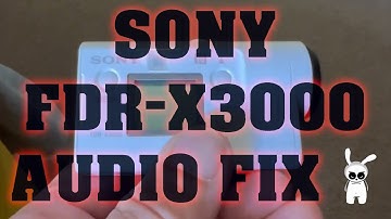 Sony FDR-X3000 video camera external microphone no audio issue resolved