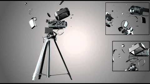Assembly/Disassembly with Particle Flow in 3Ds Max - Preview