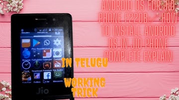 Android os for jio phone F220b✅ How to install Android os in jio phone complete explain