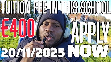 APPLY NOW/400 EUROS FOR FEES.STUDY IN EUROPE